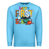 Ocean Blue happy first day of school Premium Sweatshirt - NancyCooperArtShop