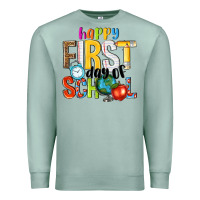 Seafoam happy first day of school Premium Sweatshirt - NancyCooperArtShop