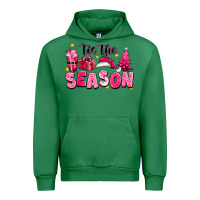 Emerald Pink 'tis the season Christmas Urban Hoodie - texasbilliewilder