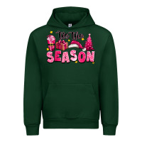 Forest Green Pink 'tis the season Christmas Urban Hoodie - texasbilliewilder