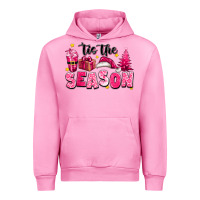 Fuchsia Pink Pink 'tis the season Christmas Urban Hoodie - texasbilliewilder