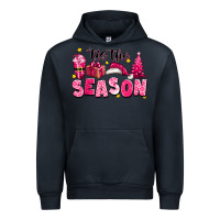 Navy Pink 'tis the season Christmas Urban Hoodie - texasbilliewilder