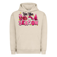 Pigment French Oak Pink 'tis the season Christmas Urban Hoodie - texasbilliewilder