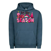 Pigment Midnight Navy Pink 'tis the season Christmas Urban Hoodie - texasbilliewilder