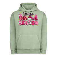 Pigment Oil Green Pink 'tis the season Christmas Urban Hoodie - texasbilliewilder