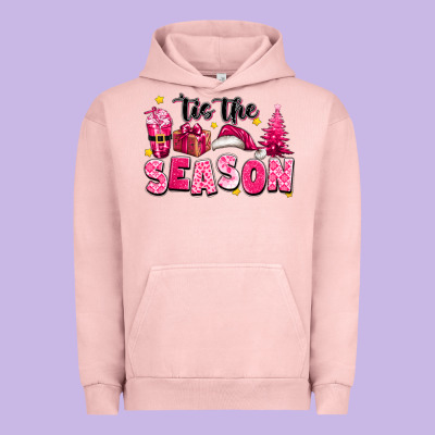 Pink 'tis The Season Christmas Urban Hoodie Designed By Texasbilliewilder