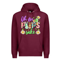 Burgundy oh for peeps sake Premium Hoodie - Artiststas