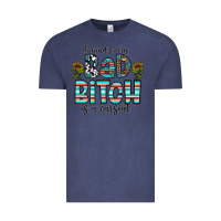 Vintage Denim Behind Every Bad Bitch is a Carseat Vintage Tee - CowhideDigitalArt