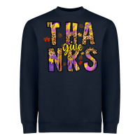 Navy give thanks Heavyweight Sweatshirt - CowhideDigitalArt