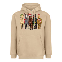 Horses With Christmas Heavyweight Hoodie | Teevron