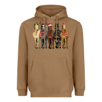 Toasted Coconut horses with christmas Heavyweight Hoodie - MaliasSmallBusiness