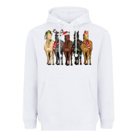 White horses with christmas Heavyweight Hoodie - MaliasSmallBusiness