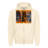Sandshell Western Firefighter Dad Zipper Hoodie - LillyAllenDesigns
