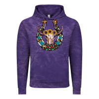 Cloud Purple western horseshoe skull Vintage Hoodie - RanaPortraitStore