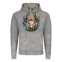 Cloud Rock western horseshoe skull Vintage Hoodie - RanaPortraitStore