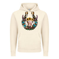 Vintage Artic western horseshoe skull Vintage Hoodie - RanaPortraitStore