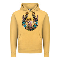 Vintage Mustard western horseshoe skull Vintage Hoodie - RanaPortraitStore