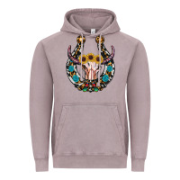 Vintage Zinc western horseshoe skull Vintage Hoodie - RanaPortraitStore