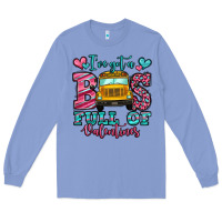 Colony Blue i've got a bus full of valentines school bus Long Sleeve Tee - Jasminsmagicworld