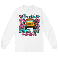 White i've got a bus full of valentines school bus Long Sleeve Tee - Jasminsmagicworld