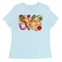 Baby Blue empanadas roses onion lime and avocado Ladies Tee - AdoDesignShop