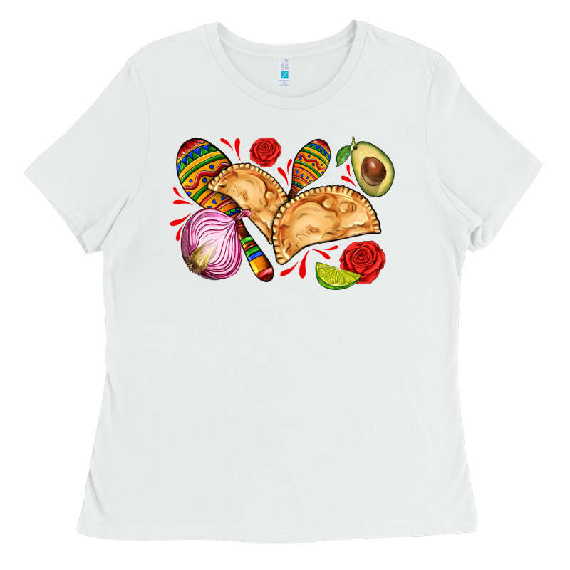 Empanadas Roses Onion Lime And Avocado Ladies Tee by AdoDesignShop | Teevron