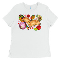 White empanadas roses onion lime and avocado Ladies Tee - AdoDesignShop