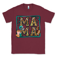Burgundy american football mama Classic Tee - Jasminsmagicworld