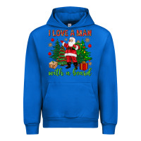 Cobalt I love a man with a beard Christmas Urban Hoodie - NancyCooperArtShop