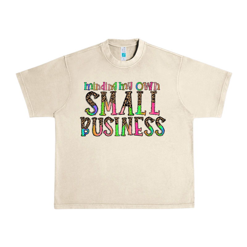 Minding My Own Small Bussiness Urban Heavy Tee by CowhideDigitalArt | Teevron