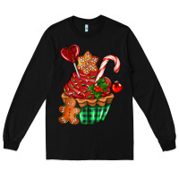 Black christmas cupcake Long Sleeve Tee - AdoDesignShop