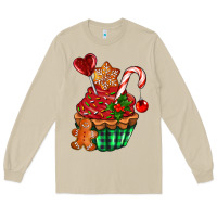 Mushroom christmas cupcake Long Sleeve Tee - AdoDesignShop