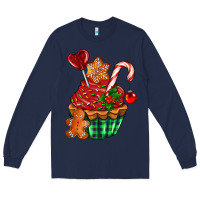 Navy christmas cupcake Long Sleeve Tee - AdoDesignShop