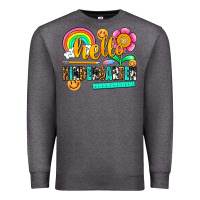 Charcoal Heather hello kindergarten Premium Sweatshirt - NancyCooperArtShop
