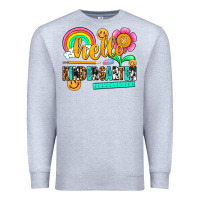Heather Grey hello kindergarten Premium Sweatshirt - NancyCooperArtShop