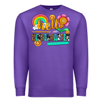 Purple hello kindergarten Premium Sweatshirt - NancyCooperArtShop