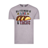 Vintage Zinc All You Need Is Love And Tacos Vintage Tee - CowhideDigitalArt