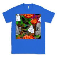 True Royal halloween ghost and headstone seamless pattern Classic Tee - BundleAndBundleShop
