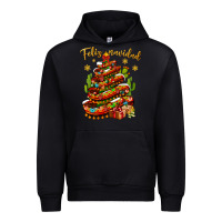 Black Christmas Feliz Navidad Urban Hoodie - NancyCooperArtShop