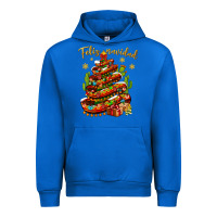 Cobalt Christmas Feliz Navidad Urban Hoodie - NancyCooperArtShop