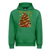 Emerald Christmas Feliz Navidad Urban Hoodie - NancyCooperArtShop