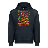 Navy Christmas Feliz Navidad Urban Hoodie - NancyCooperArtShop