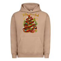 Pigment Burro Christmas Feliz Navidad Urban Hoodie - NancyCooperArtShop