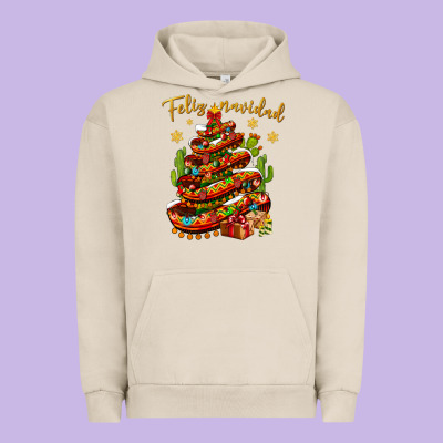 Christmas Feliz Navidad Urban Hoodie Designed By Nancycooperartshop