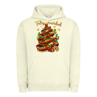 Pigment Pistachio Christmas Feliz Navidad Urban Hoodie - NancyCooperArtShop