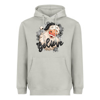 Moon Dust believe buffalo plaid white christmas santa claus Heavyweight Hoodie - MaliasSmallBusiness