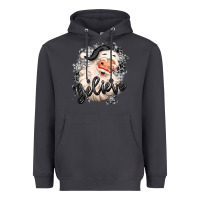 Smoke believe buffalo plaid white christmas santa claus Heavyweight Hoodie - MaliasSmallBusiness