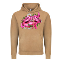 Vintage Camel Breast Cancer with Ribbon Pink Lips Vintage Hoodie - texasbilliewilder