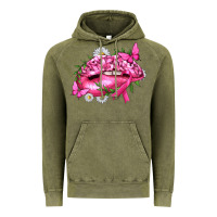Vintage Olive Breast Cancer with Ribbon Pink Lips Vintage Hoodie - texasbilliewilder