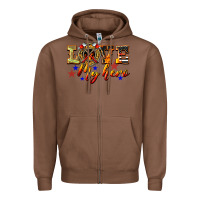 Chestnut Love My Hero Firefighter Zipper Hoodie - LillyAllenDesigns
